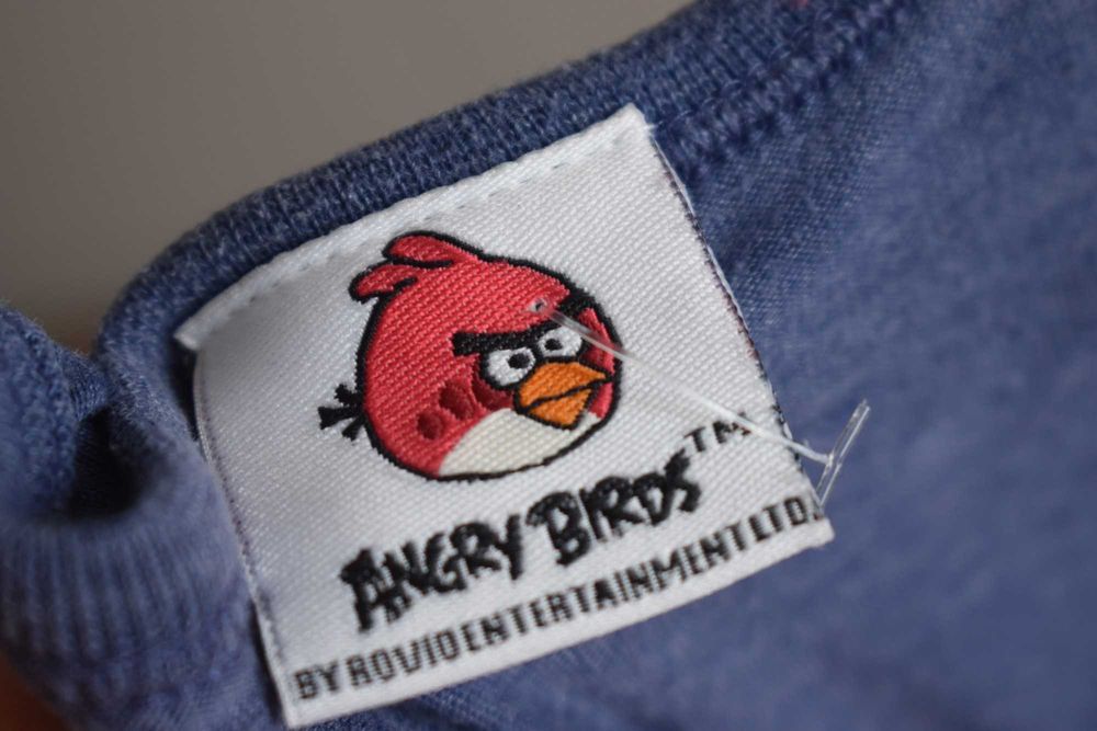 Koszula nocna 146 152 bawełniana sukienka Angry Birds wygodna luźna