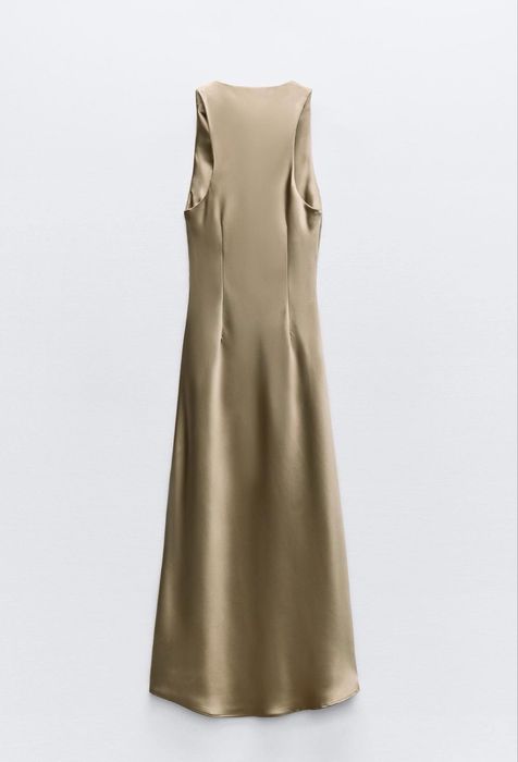 Платье сатиновое  сарафан женский M-L zara