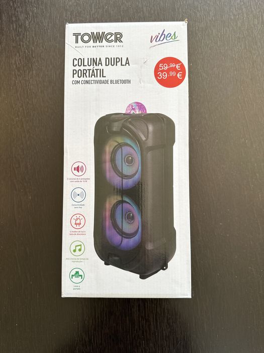 Coluna Dupla Portatil