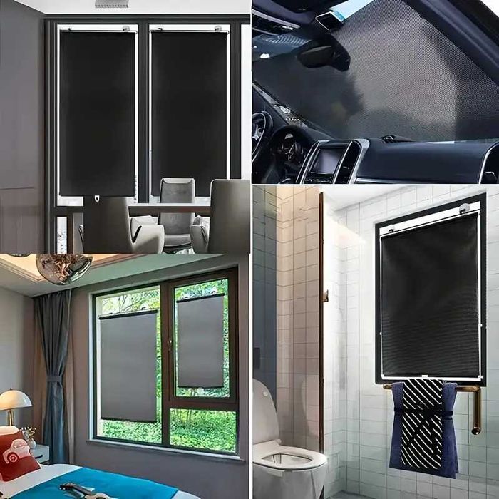 Универсальные солнцезащитные жалюзи (шторы) на окна.