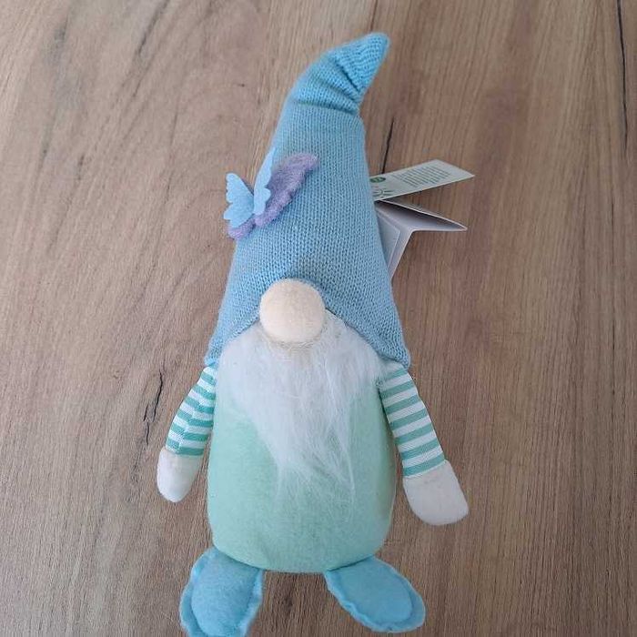 Skrzat 26 cm niebieski z motylkiem