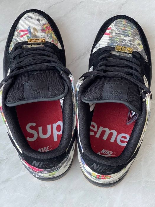 МЕГА ХІТ! Nike SB Dunk Low x Supreme Rammellzee 40 41 42 43 44 45 данк