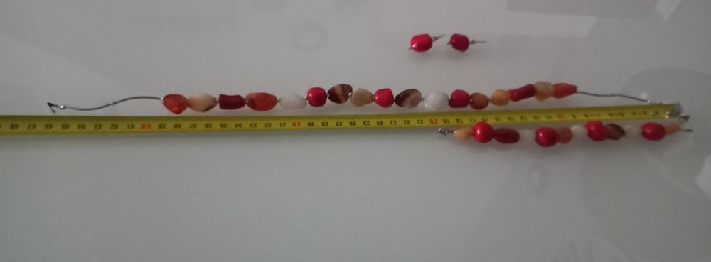 Komplet biżuterii naturalne kamienie