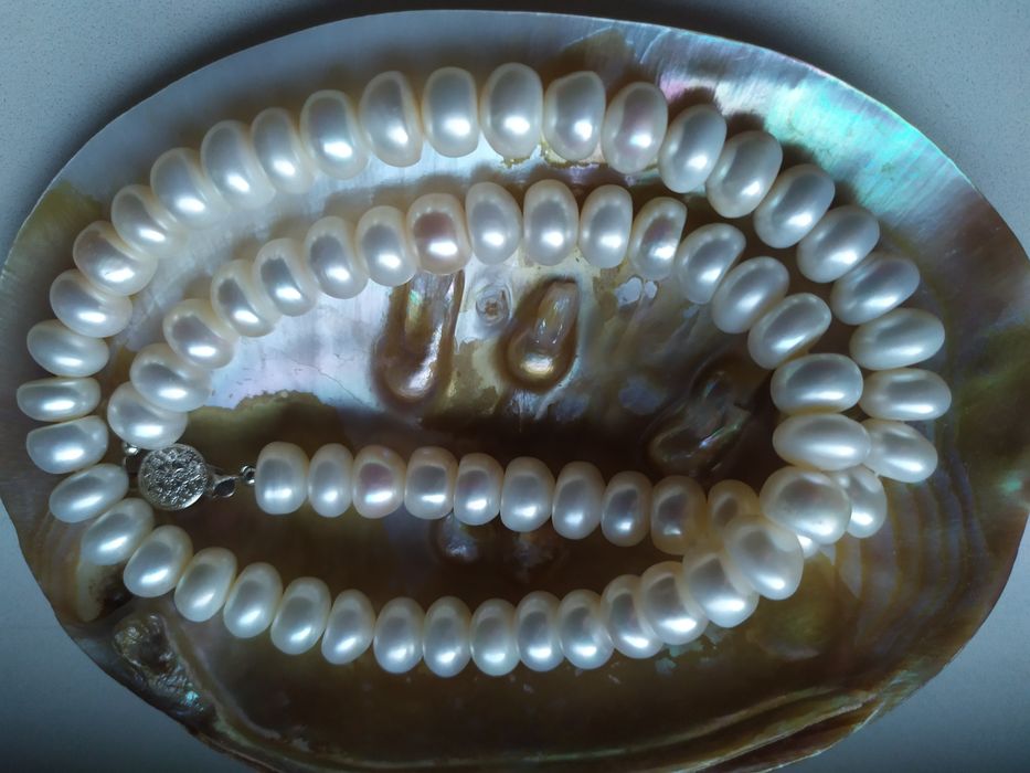 Бусы Ожерелье  Натуральный жемчуг