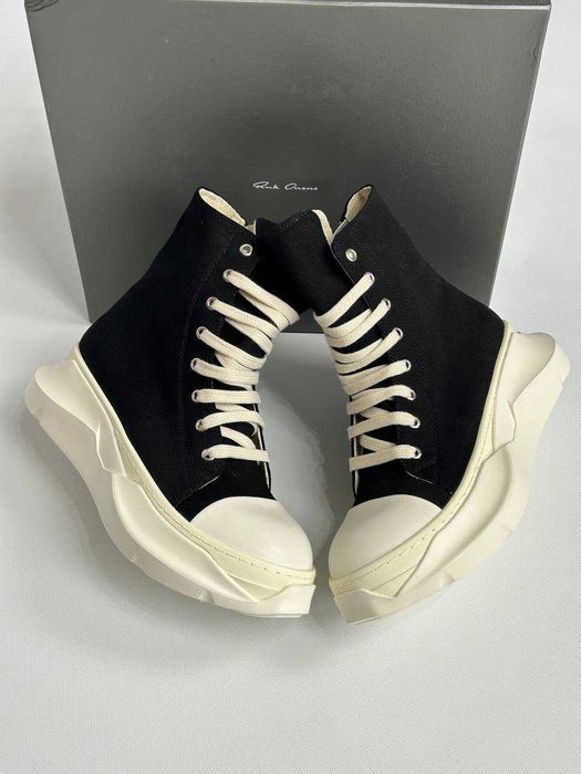 Rick Owens DRKSHDW Abstract Ramones jumbo lace laces кеди кросівки