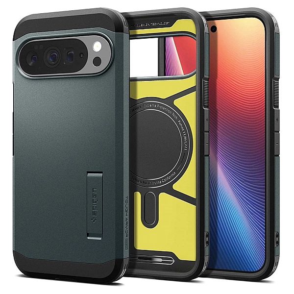 Etui Spigen Tough Armor Mag MagSafe na Google Pixel 10 Pro XL - zielon