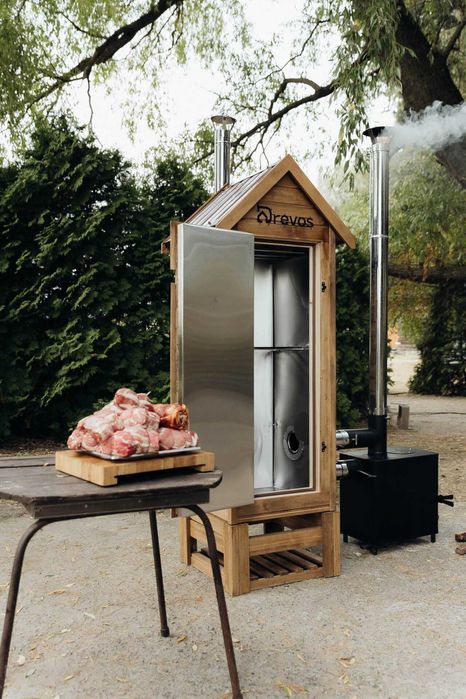 Коптильня холодного горячего копчения OLD SCHOOL (Работает без света)