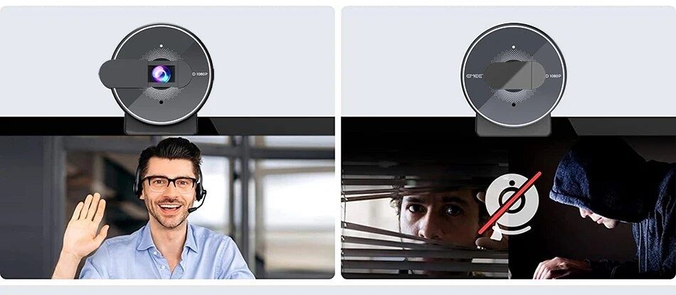 Webcam 1080P Web Camera com cancelamento de ruído no microfone PC/Mac430092352697804803