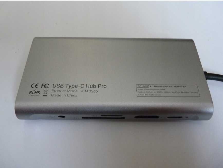 USB-C Hub Pro, HDMI 4K 12 Ports Fitfort UCN 3265 (Док станція MacBook)