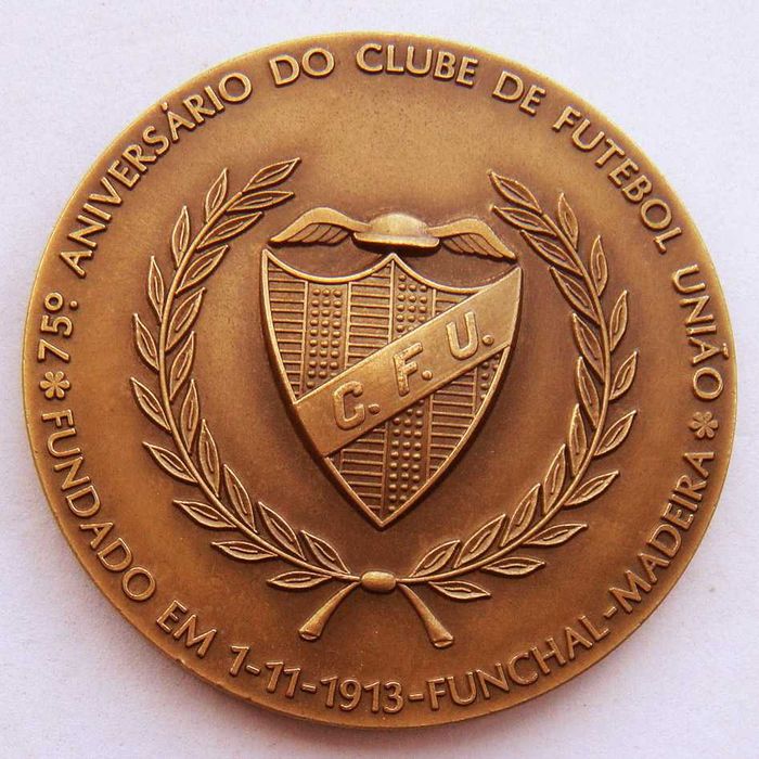 Medalha de Bronze Desporto 75 Anos Clube Futebol União Funchal Madeira