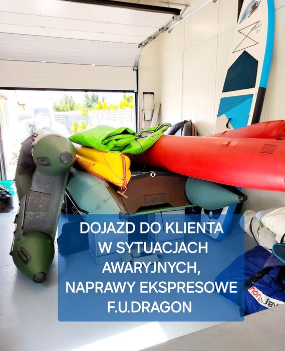 Naprawa łodzi RIB, pontonów, desek SUP, basenów, jacuzzi. Usługi szkut