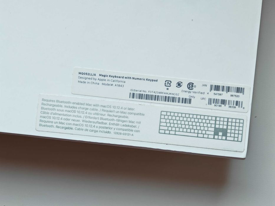 Apple Magic Keyboard + numeric keypad (MQ052LL/A)