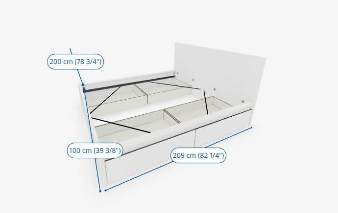 Cama Malm Ikea com 4 gavetas