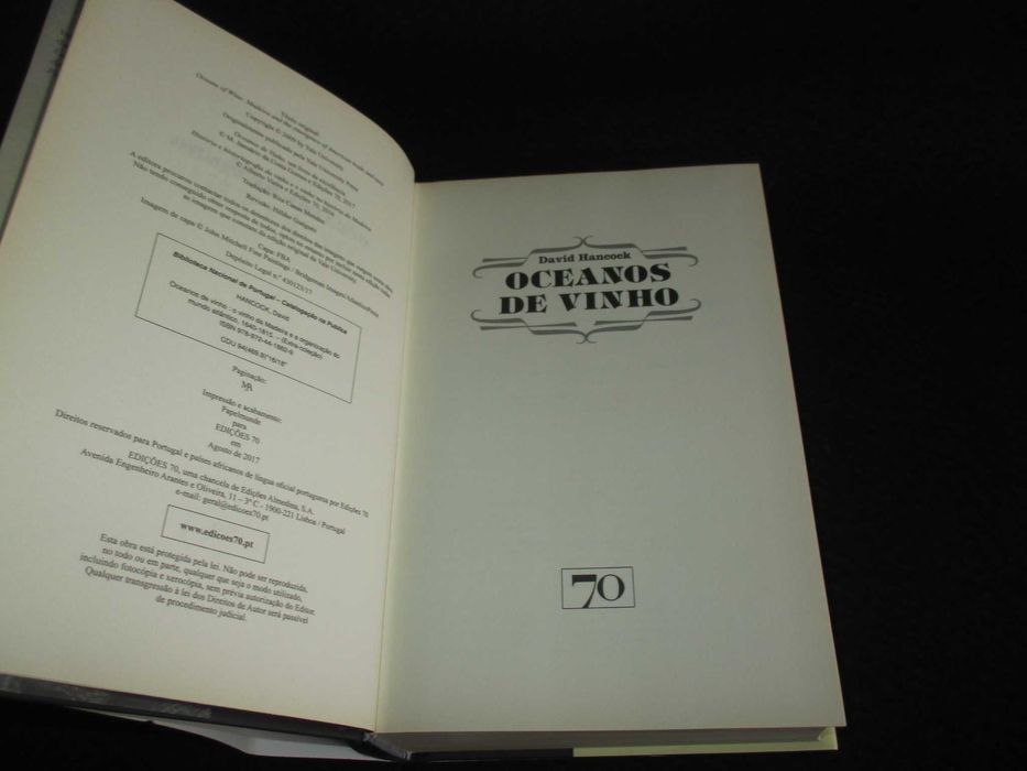 Livro Oceanos de Vinho David Hancock