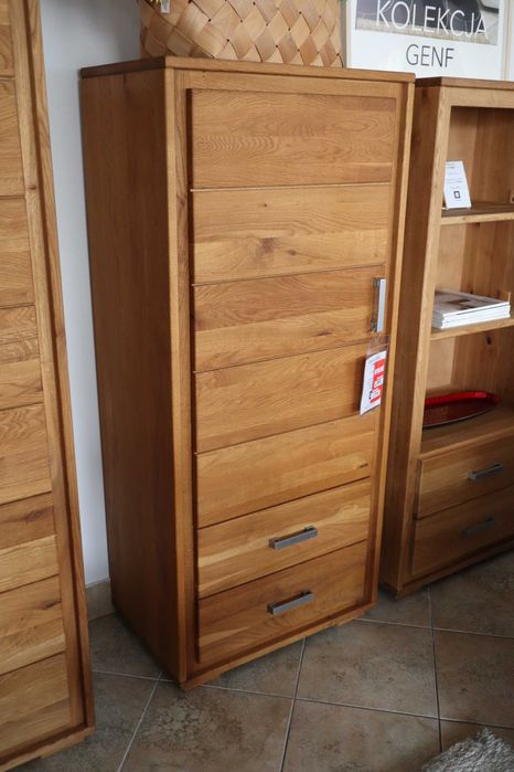 Komoda pojedyncza – dąb olejowany, lite drewno