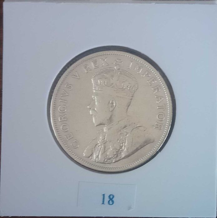África do Sul - - - 1 Florin  - 1923 - - - Moeda de Prata