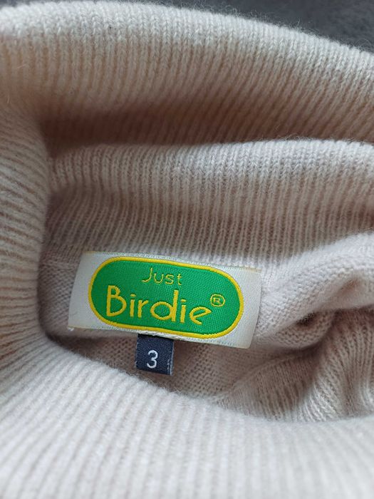 Just Birdie kaszmirowy beżowy golf rozmiar M