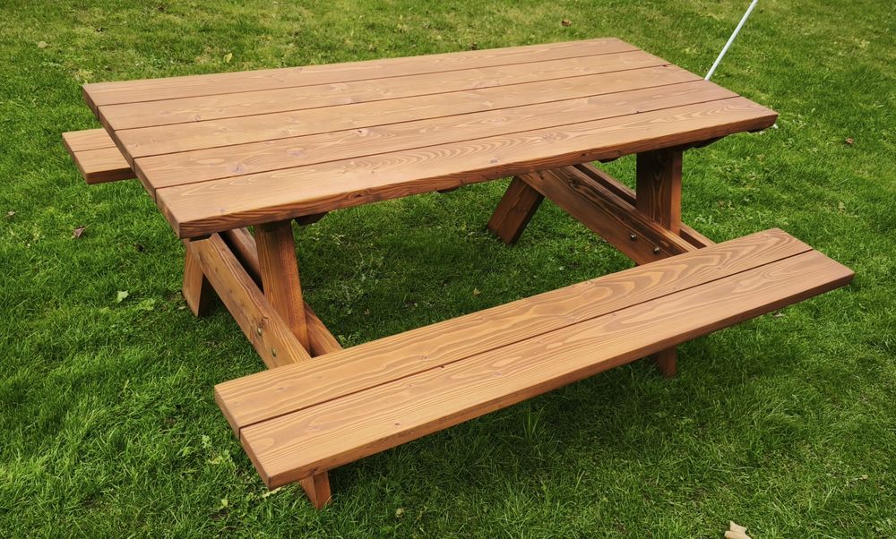 Stół biesiadny/piknikowy/ogrodowy/piwny solidny z modrzewia europejsk