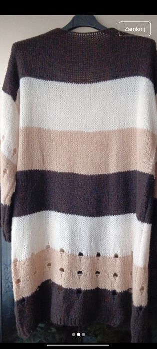 Kardigan damski włoski nowy biust 120