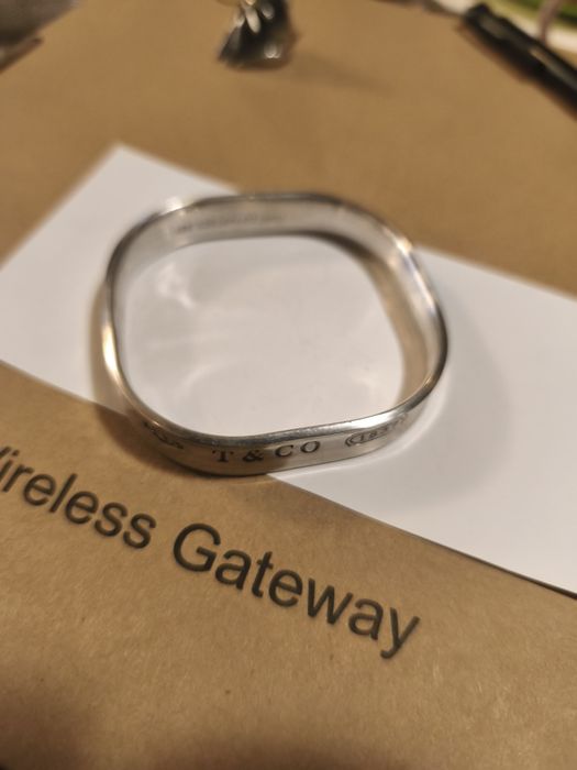 Bransoletka Tiffany srebro masywna