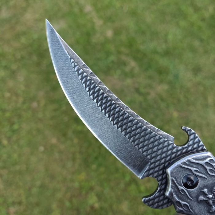 Nóż Taktyczny Karambit FULL METAL 3d Dragon KR7