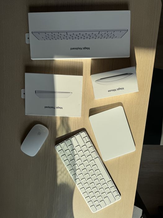 Apple Magic Keyboard + Magic Mouse + Magic Trackpad – zestaw