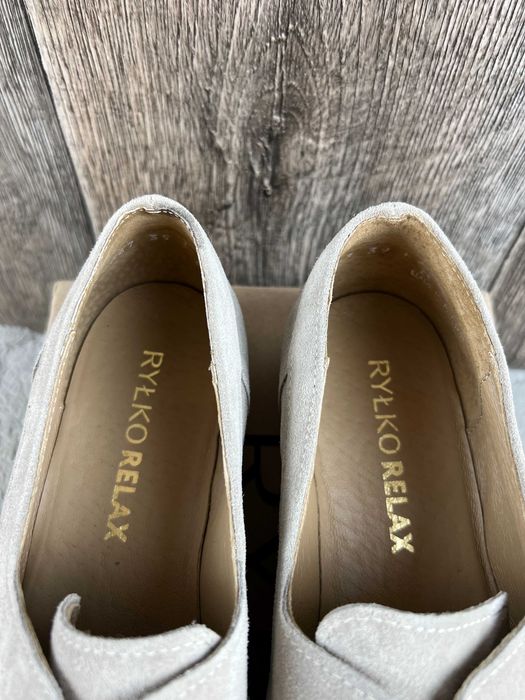 Buty damskie skórzane półbuty Ryłko 39