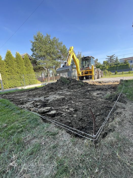 Usługi koparką, wykopy, utwardzanie terenu, kruszywa, transport