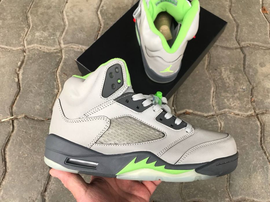 Jordan 5 Retro Green Bean сірі 41-45 в наявності