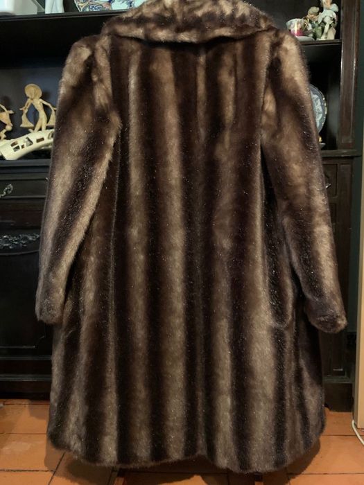 Casaco de vison castanho