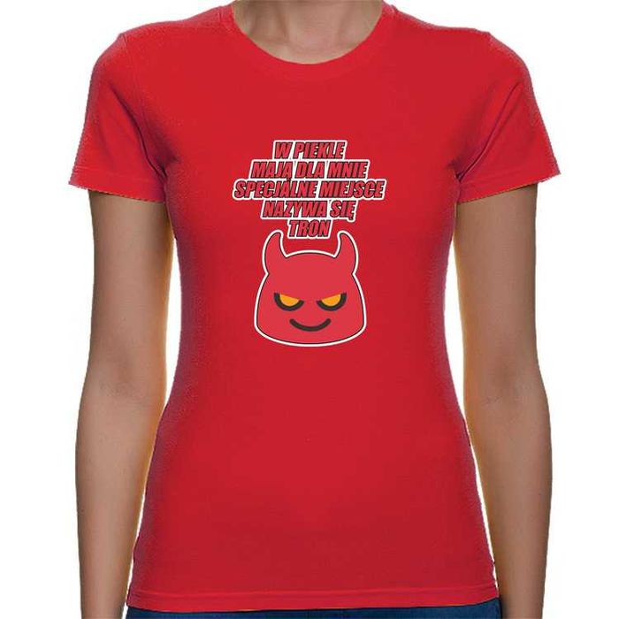 Specjalne miejsce w piekle - bluzka damska t-shirt z nadrukiem