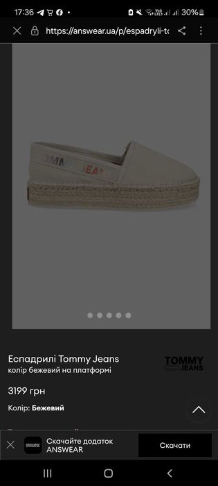 Еспадрилі Tommy jeans