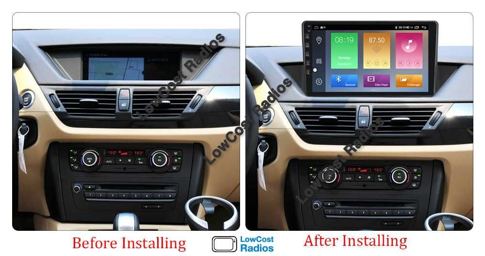 *(NOVO) Auto Rádio GPS ANDROID 15 - 10 Polegadas BMW X1 (E84) | GPS USB APPS WIFI | CARPLAY • ANDROID AUTO