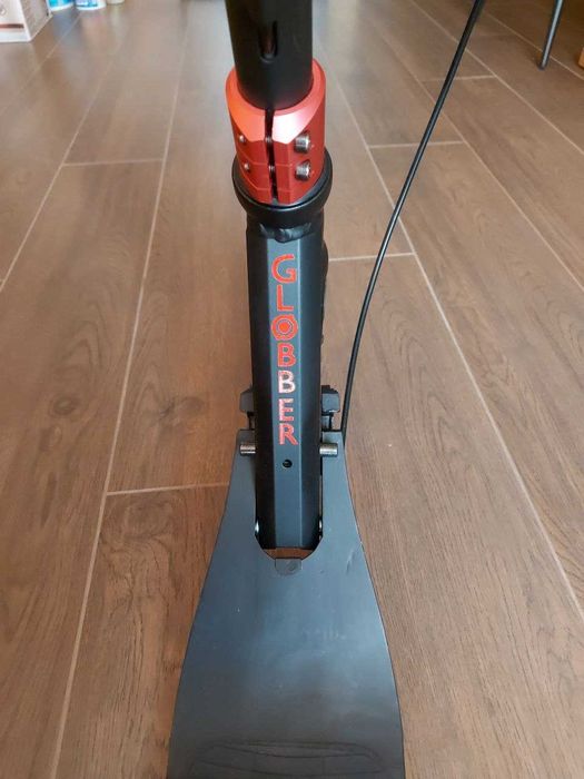 Самокат Globber On червоно-сірий до 100кг 2 колеса