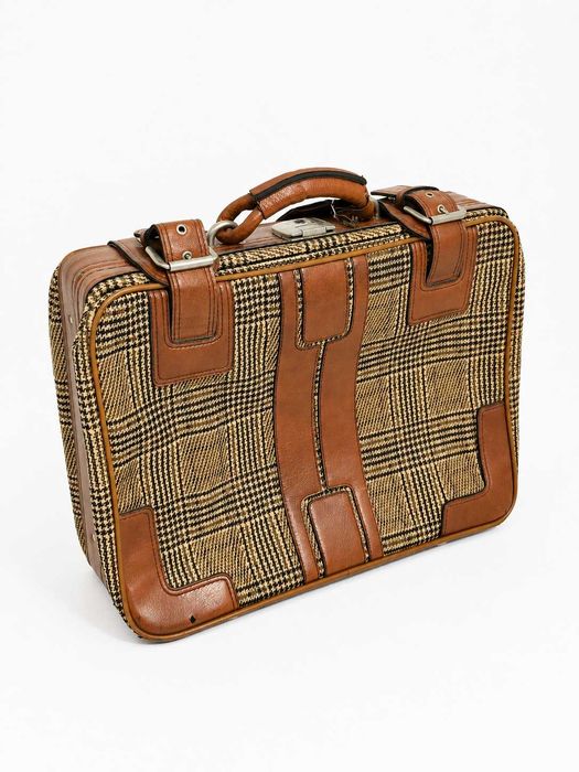 Stylowa Walizka Vintage / Retro – Lata 70./80. – Klasyczna Krata