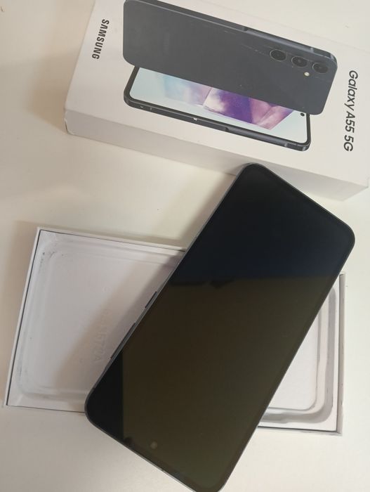 Samsung Galaxy A55 5G, komplet,baz uszkodzeń