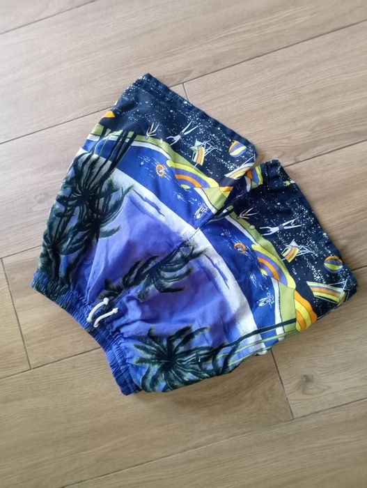 Kąpielówki szorty spodenki letnie unisex bawełniane kolorowe vintage lata 90