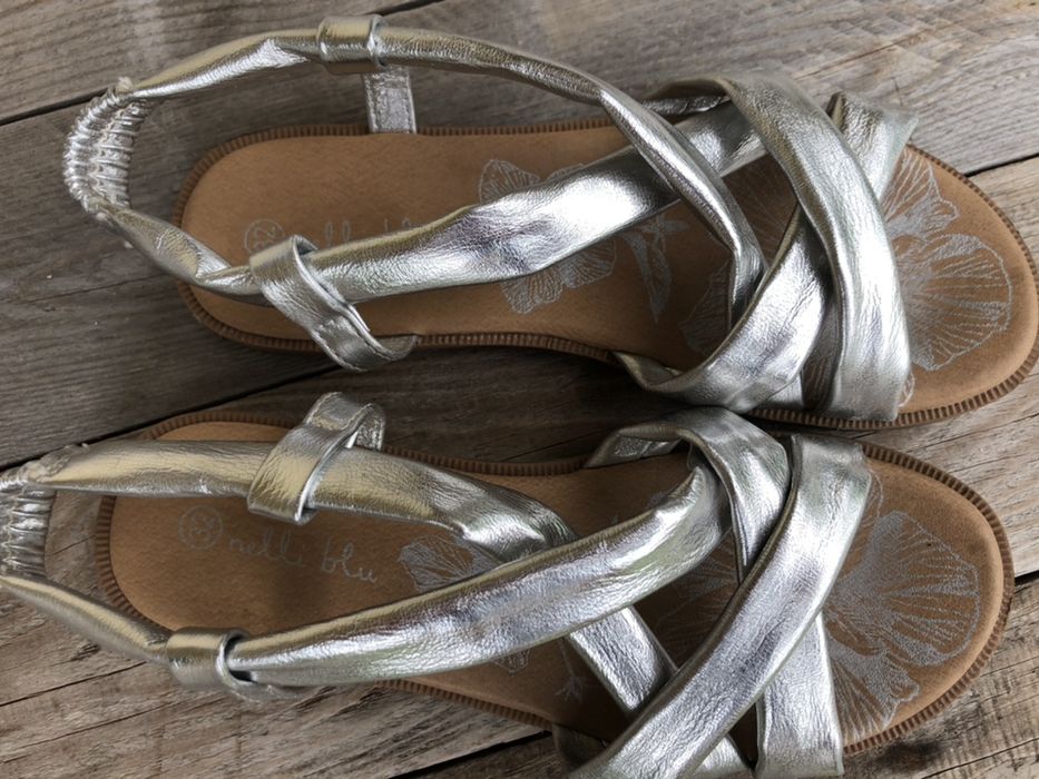 Sandały srebrne rozm 32