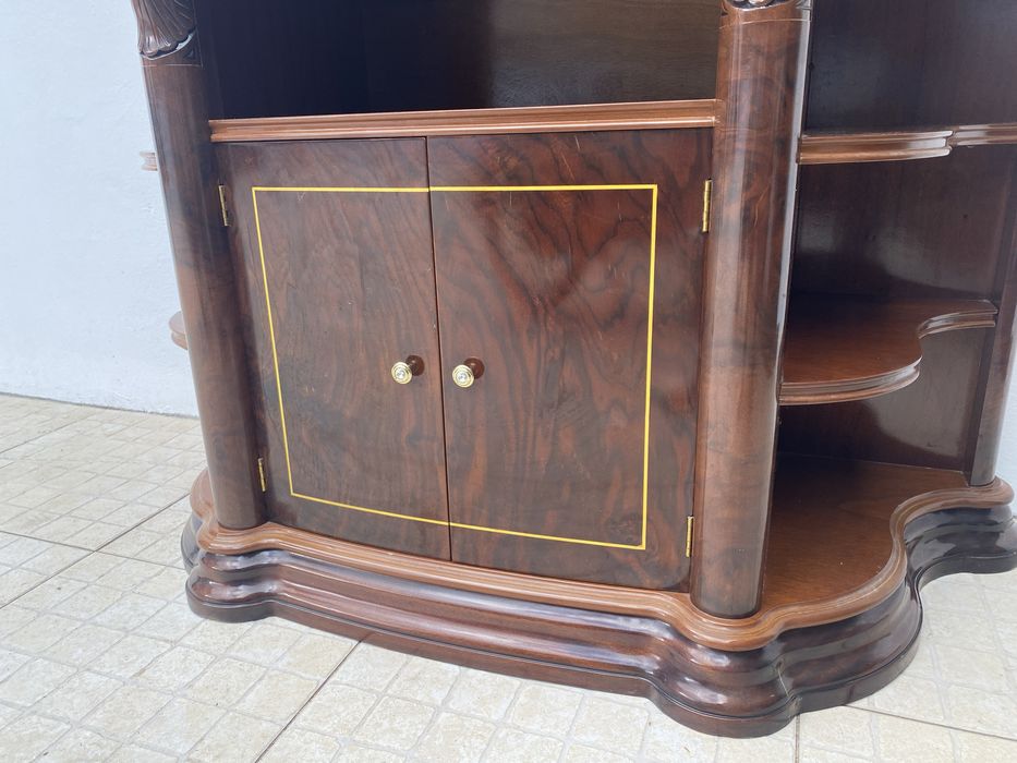 Móvel de entrada estante de TV em cerejeira