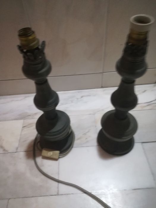 2 Candeeiros antigos em latão