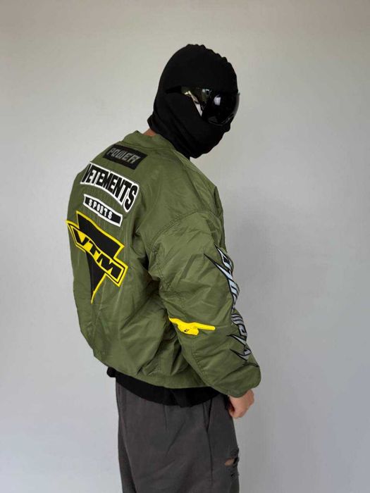 Бомбер Vetements Alpha Industries Edition Racing Green Bomber куртка S