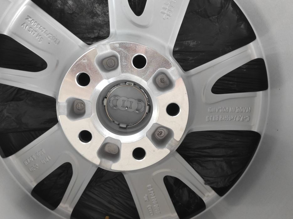379 Felgi aluminiowe ORYGINAŁ AUDI R 16 NOWE DEMO 5x112 otwór 66,6