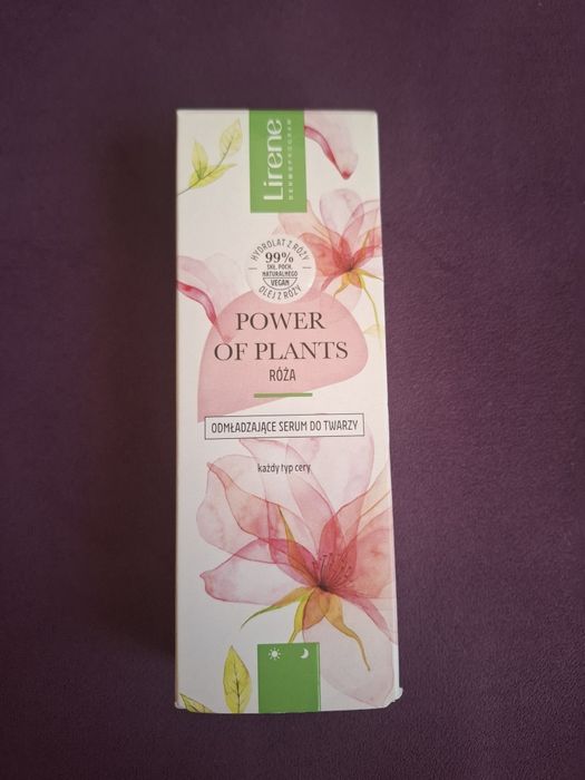 Odmładzające serum do twarzy Lirene Power of plants róża 30 ml