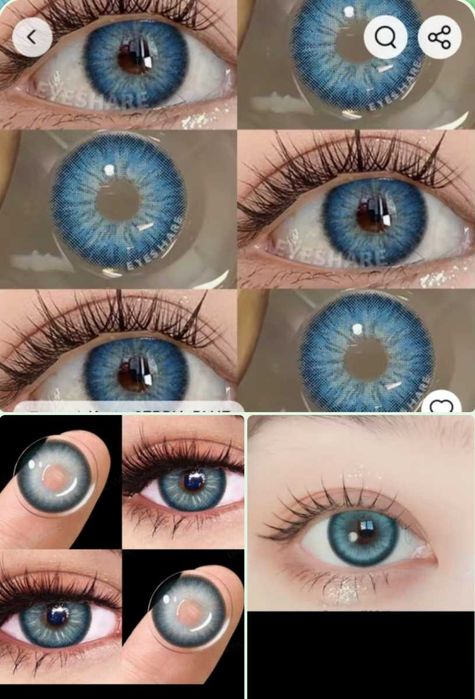 Контактні лінзи без діоптрій для зміни кольору очей.