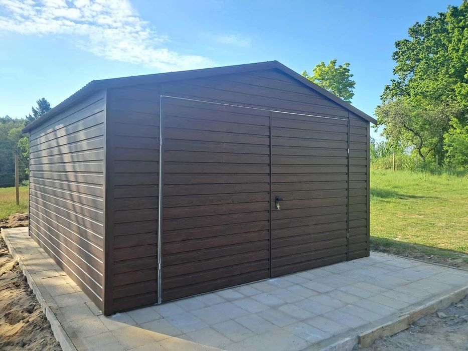 Garaż blaszany 4x5 WZMOCNIONY PROFILAMI. Producent. PROMOCJA !