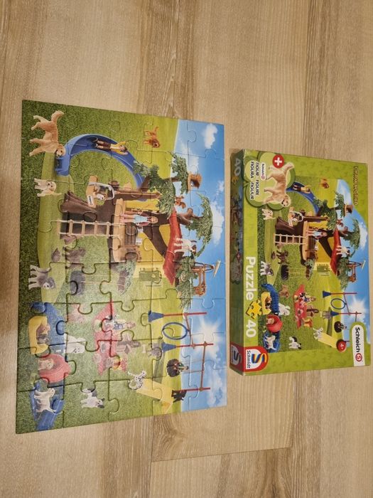 Puzzle Schleich 40 pieski