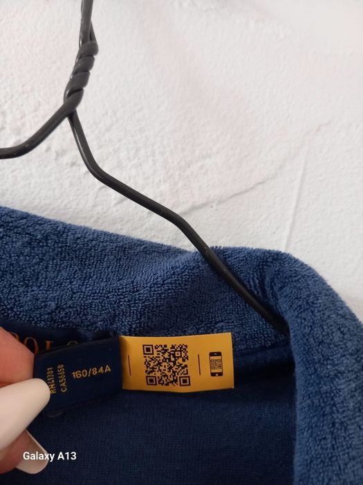 Ralph Lauren welurowy sweterek damski S