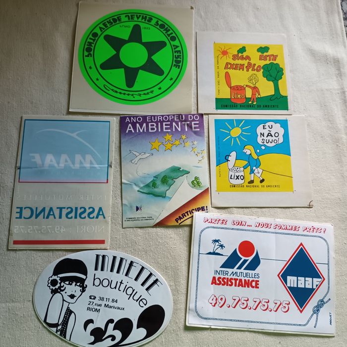 Cromos e autocolantes antigos ver fotos preço meramente ilustrativo
