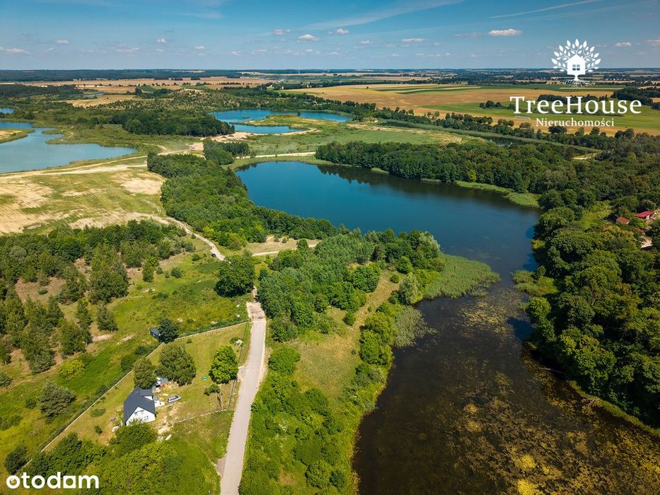 Działka inwestycyjna z linią brzegową - MPZP