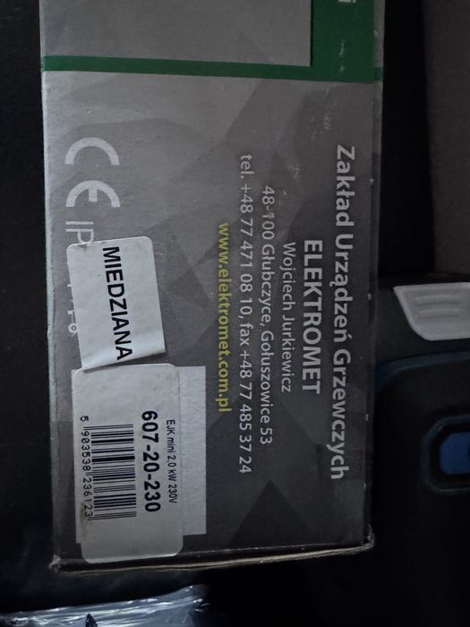 Grzałka bojler Elektromet EJK Mini 2018 2000W 6/4